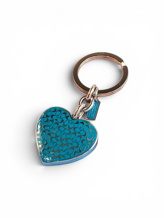Coach Handbags - Coach Locket Teal Bluegreen Turquoise Silver Bach Charm Keyring Keyfob